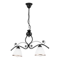 Luster na lancu RETRO 2xE27/60W/230V matirana crno