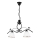 Luster na lancu RETRO 2xE27/60W/230V matirana crno