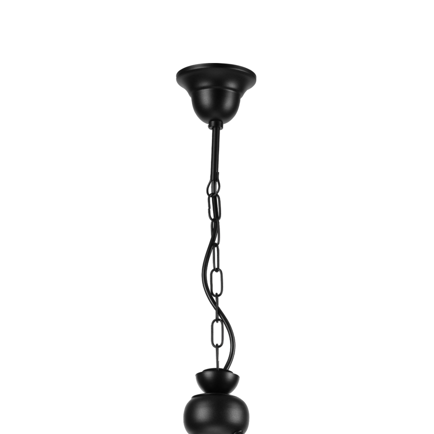 Luster na lancu RETRO 2xE27/60W/230V matirana crno