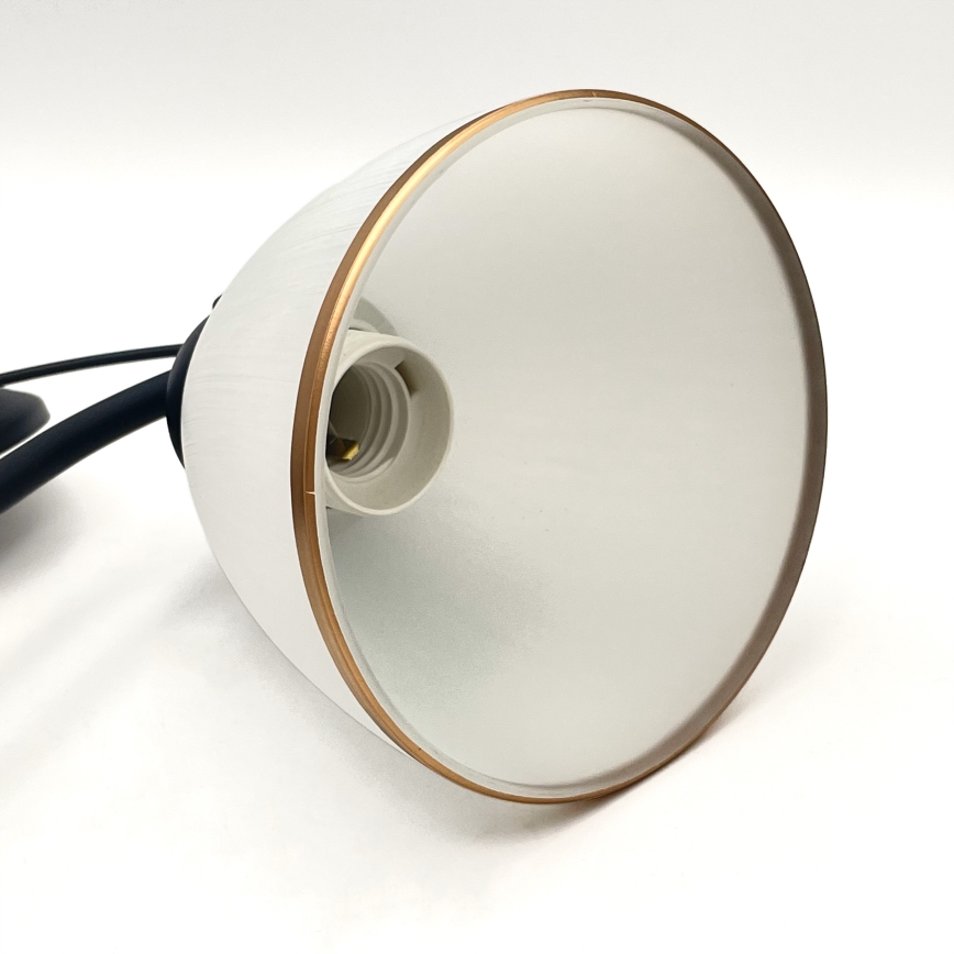 Luster na lancu RETRO 2xE27/60W/230V matirana crno