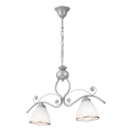 Luster na lancu RETRO 2xE27/60W/230V srebrno