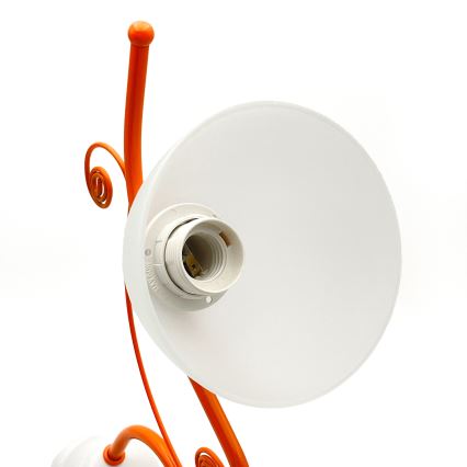 Luster na lancu RETRO 3xE27/60W/230V bela/šarena