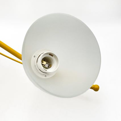 Luster na lancu RETRO 5xE27/60W/230V bela/šarena