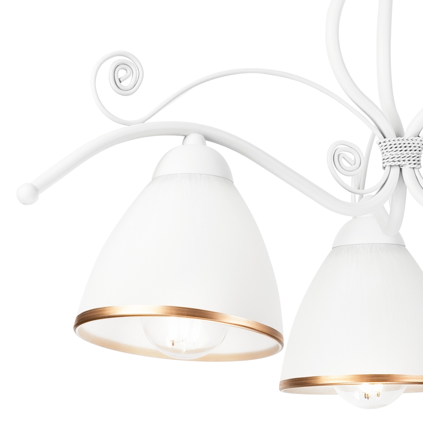 Luster na lancu RETRO II 3xE27/60W/230V bela