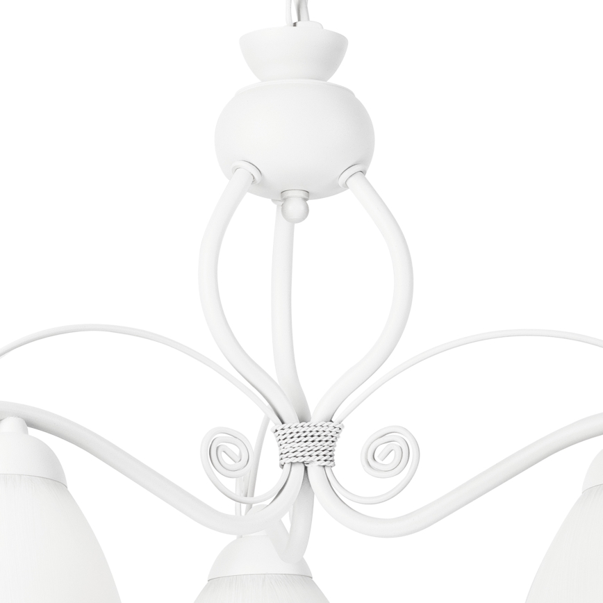 Luster na lancu RETRO II 3xE27/60W/230V bela