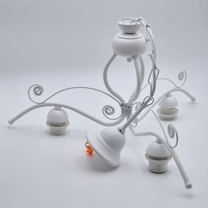 Luster na lancu RETRO II 3xE27/60W/230V bela
