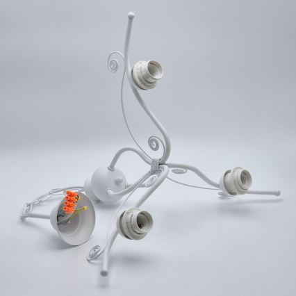 Luster na lancu RETRO II 3xE27/60W/230V bela