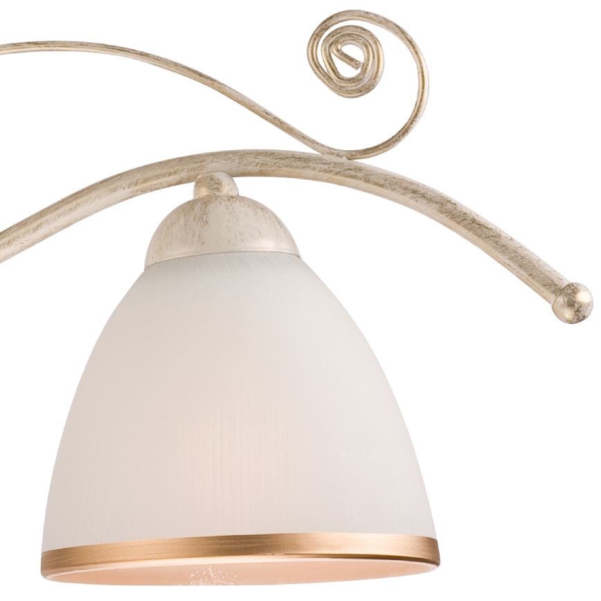 Luster na lancu RETRO II 3xE27/60W/230V bela patina