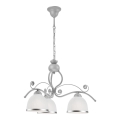 Luster na lancu RETRO II 3xE27/60W/230V srebrno