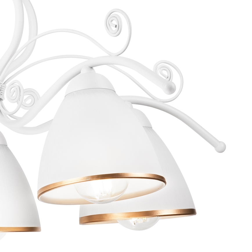 Luster na lancu RETRO II 5xE27/60W/230V bela