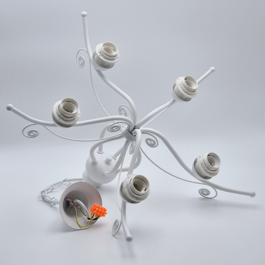 Luster na lancu RETRO II 5xE27/60W/230V beo