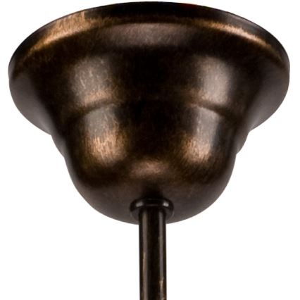 Luster na lancu RETRO II 5xE27/60W/230V crna patina