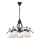 Luster na lancu RETRO II 5xE27/60W/230V crno