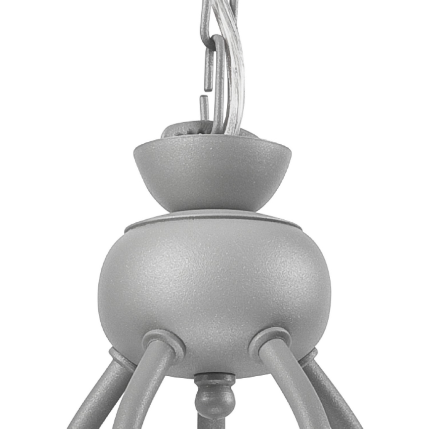 Luster na lancu RETRO II 5xE27/60W/230V srebrna