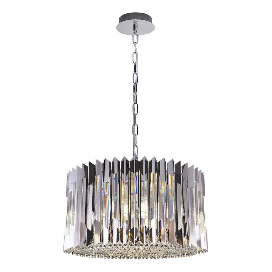 Luster na lancu RITZ 12xE14/40W/230V pr. 54 cm sjajni krom