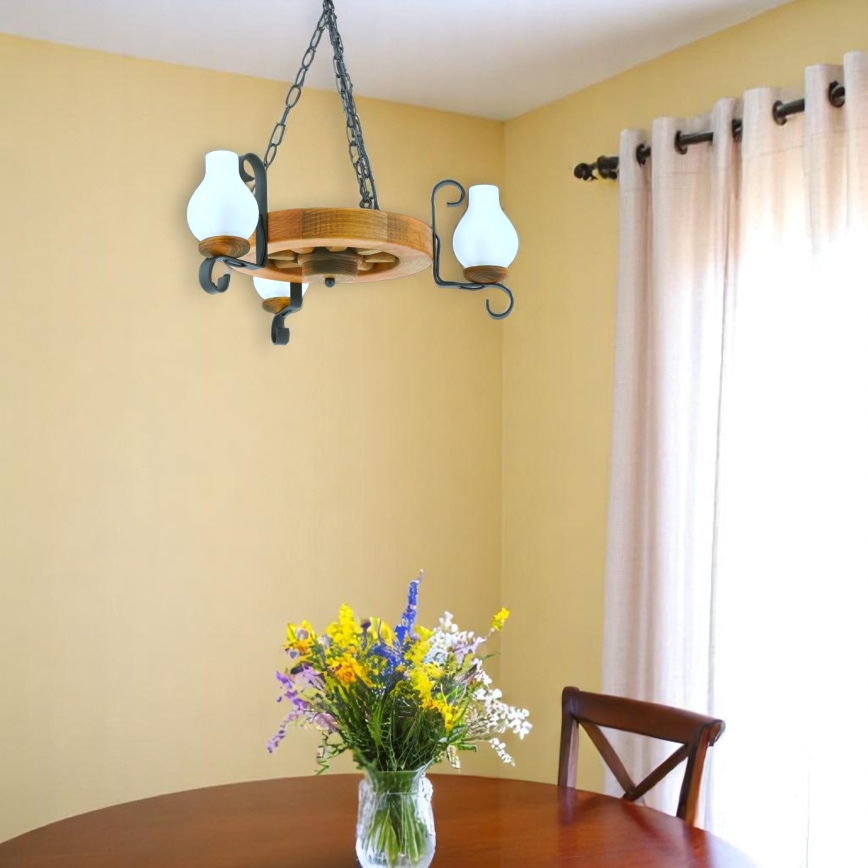 Luster na lancu ROATA 3xE14/40W/230V bukva