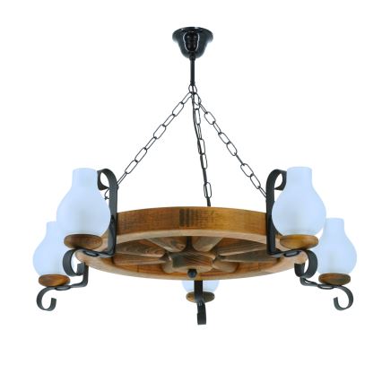 Luster na lancu ROATA 5xE14/40W/230V pr. 70 cm bukva
