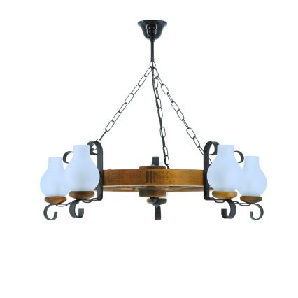 Luster na lancu ROATA 5xE14/40W/230V pr. 70 cm bukva