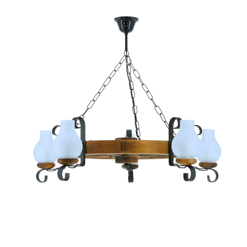 Luster na lancu ROATA 5xE14/40W/230V pr. 70 cm bukva