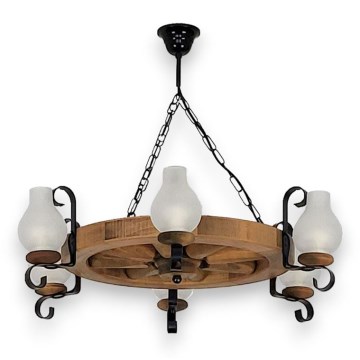 Luster na lancu ROATA 6xE14/40W/230V pr. 70 cm bukva