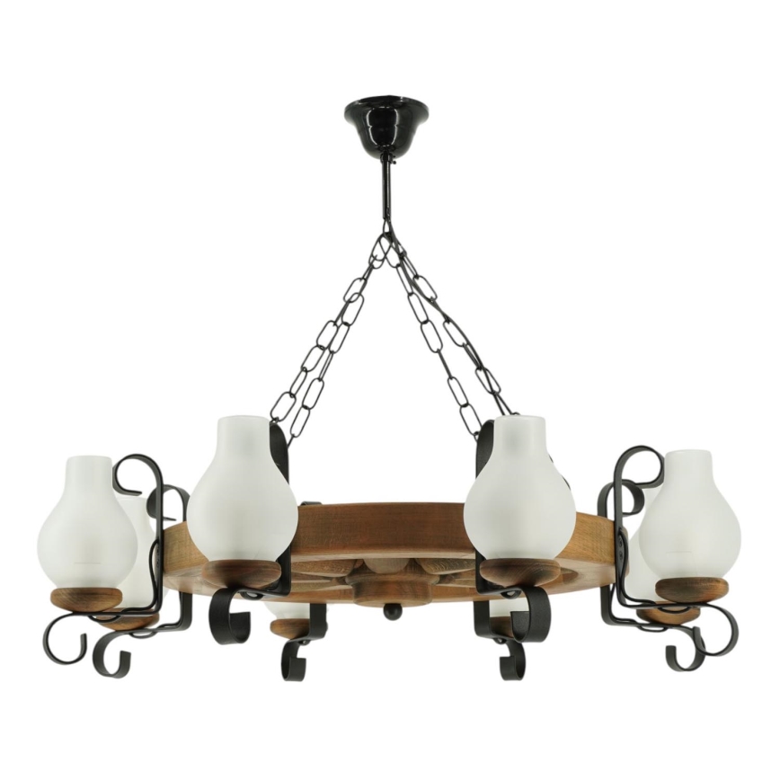 Luster na lancu ROATA 8xE14/40W/230V pr. 70 cm bukva