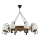 Luster na lancu ROATA 8xE14/40W/230V pr. 70 cm bukva