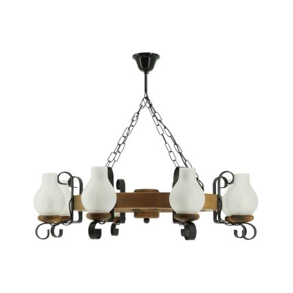 Luster na lancu ROATA 8xE14/40W/230V pr. 70 cm bukva