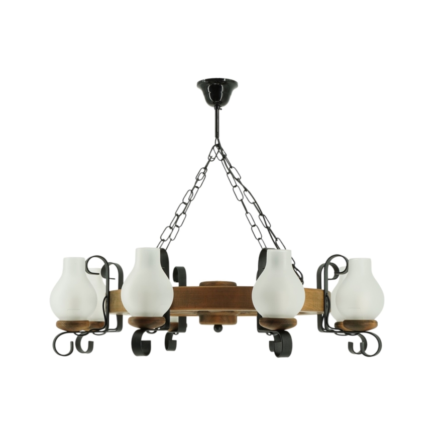 Luster na lancu ROATA 8xE14/40W/230V pr. 70 cm bukva