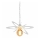 Luster na lancu STAR 1xE27/15W/230V bela