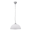 Luster na lancu SUGAR 1xE27/60W/230V bela