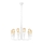 Luster na lancu TIFFANY 10xE27/60W/230V bela