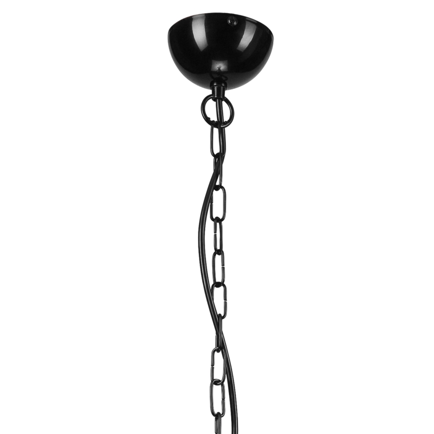 Luster na lancu TIFFANY 5xE27/60W/230V crno
