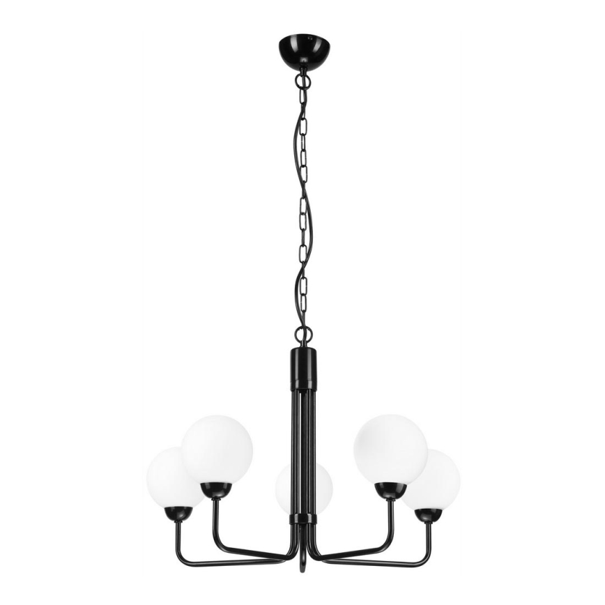 Luster na lancu TIFFY 5xG9/5W/230V crno