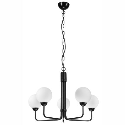 Luster na lancu TIFFY 5xG9/5W/230V crno