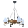 Luster na lancu TIMONA 4xE14/40W/230V bukva