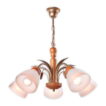 Luster na lancu TULIPAN 5xE27/60W/230V bukva
