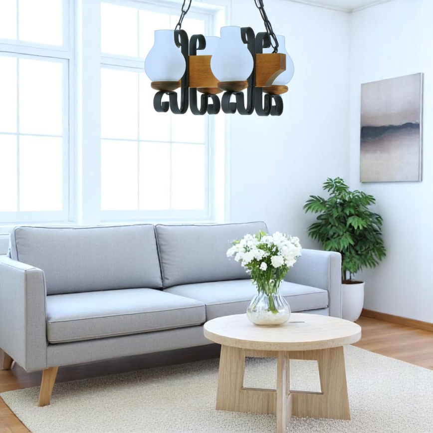 Luster na lancu VELA 4xE14/40W/230V bukva
