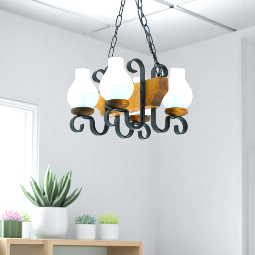 Luster na lancu VELA 4xE14/40W/230V bukva