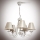 Luster na lancu VERSA 5xE14/40W/230V beli 535 mm