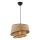 Luster na lanku BARETTE 1xE27/60W/230V braon/crna