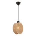 Luster na lanku DRUM 1xE27/60W/230V braon