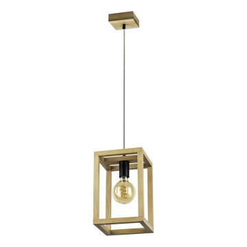 Luster na lanku KAGO 1xE27/60W/230V matni hrast