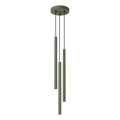 Luster na lanku PASTELO 3xG9/8W/230V zelena