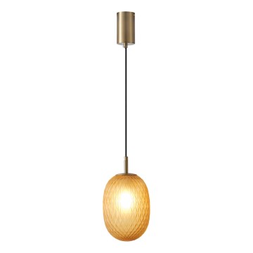 Luster na sajli 1xE14/25W/230V braon pr. 15 cm