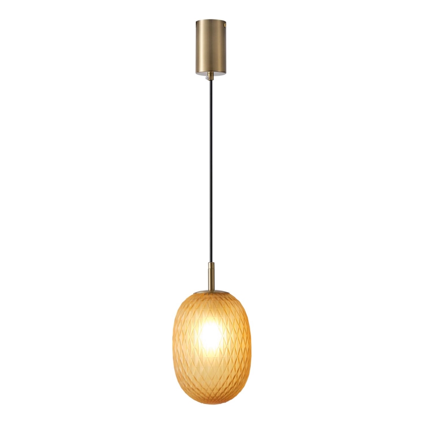Luster na sajli 1xE14/25W/230V braon pr. 15 cm