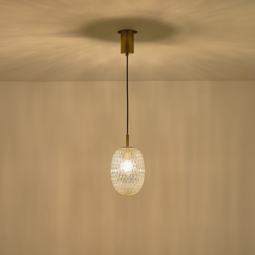 Luster na sajli 1xE14/25W/230V prozirna pr. 15 cm