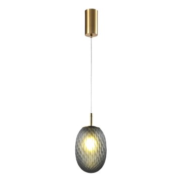 Luster na sajli 1xE14/25W/230V sivo pr. 15 cm