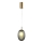 Luster na sajli 1xE14/25W/230V sivo pr. 15 cm