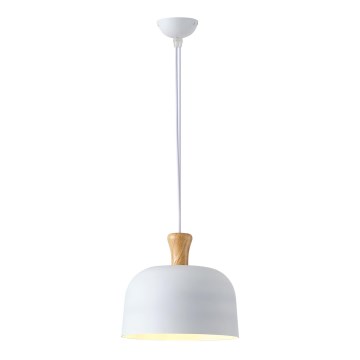 Luster na sajli 1xE27/15W/230V bela