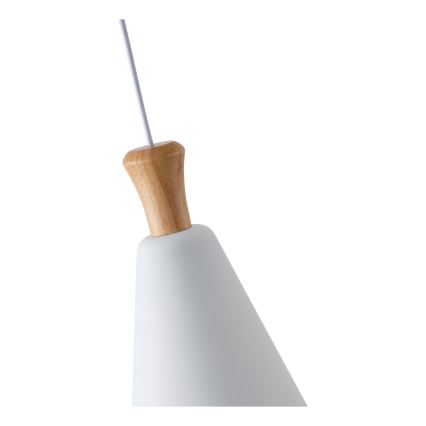 Luster na sajli 1xE27/15W/230V bela